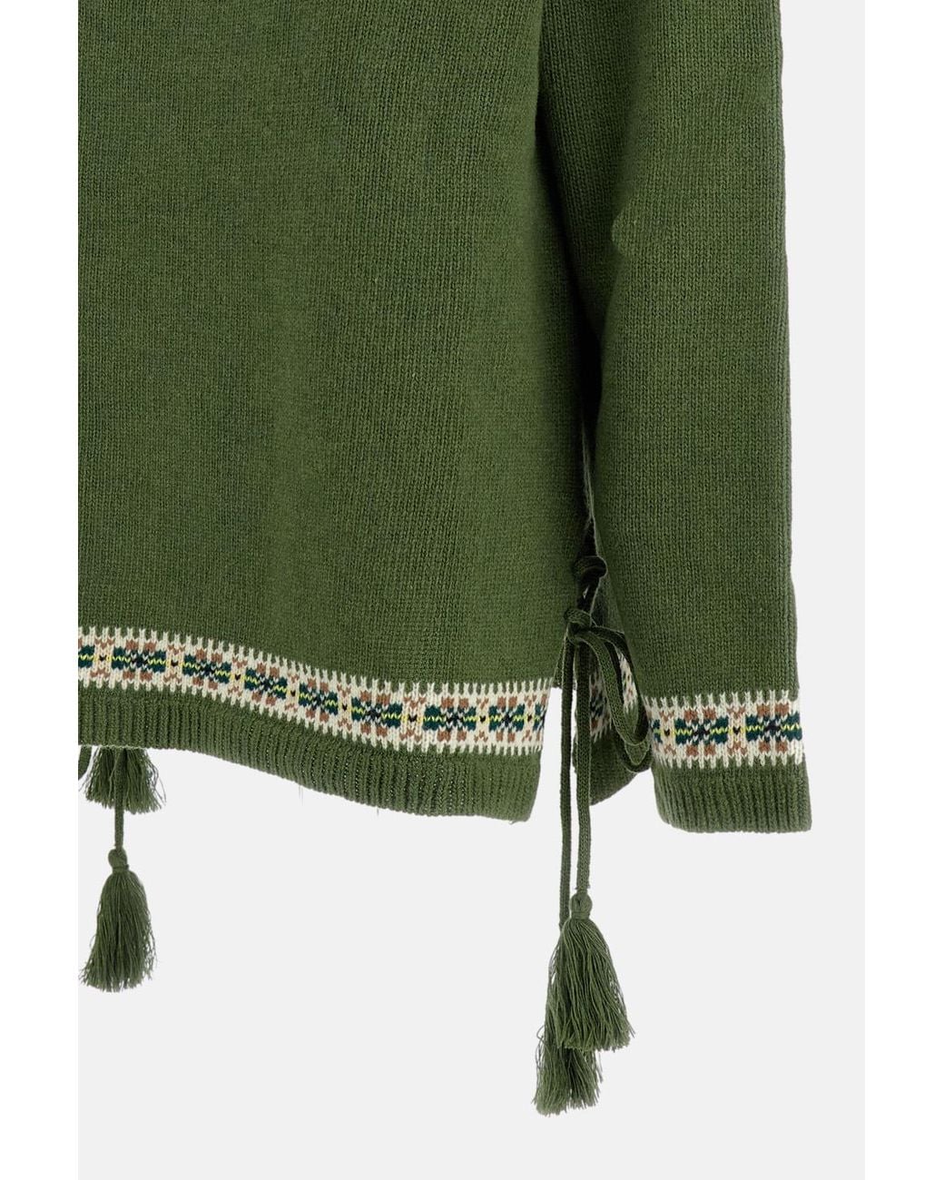 Bode Green Moritz Sweater