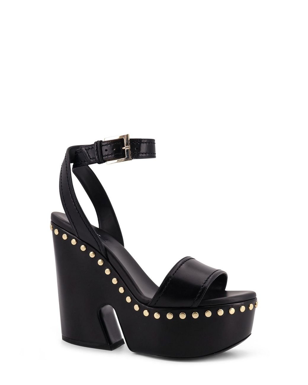 Givenchy Black Leather Sandals With Studs