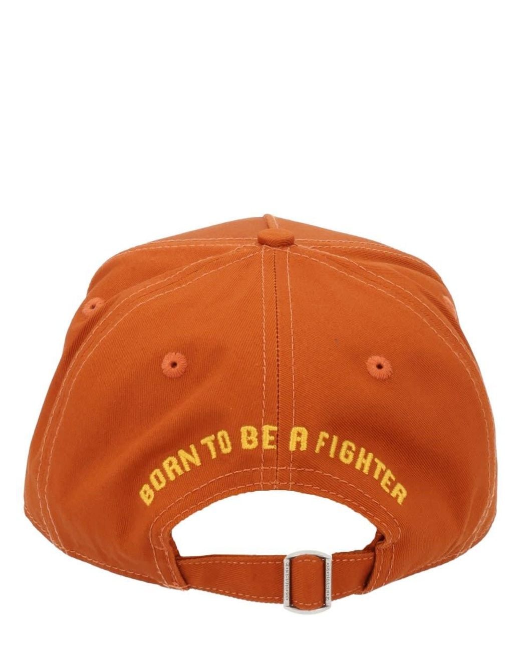 DSquared² Orange Dsquared Baseball Hat With Logo Patch for men