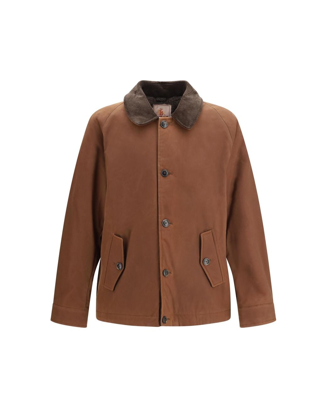 Baracuta Brown Waxed Cotton Deck Jacket for men