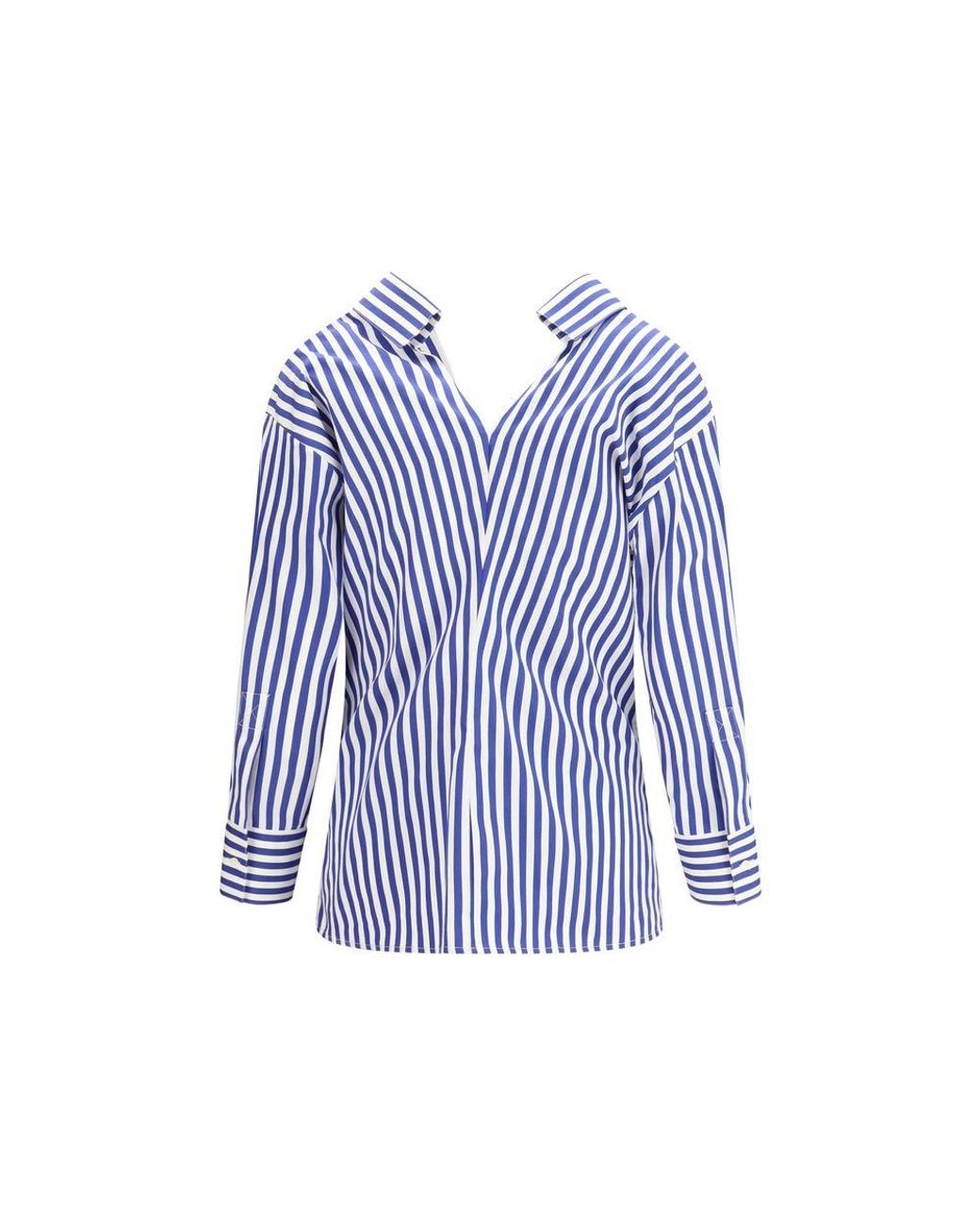 Givenchy Blue Cotton Pattern Shirt