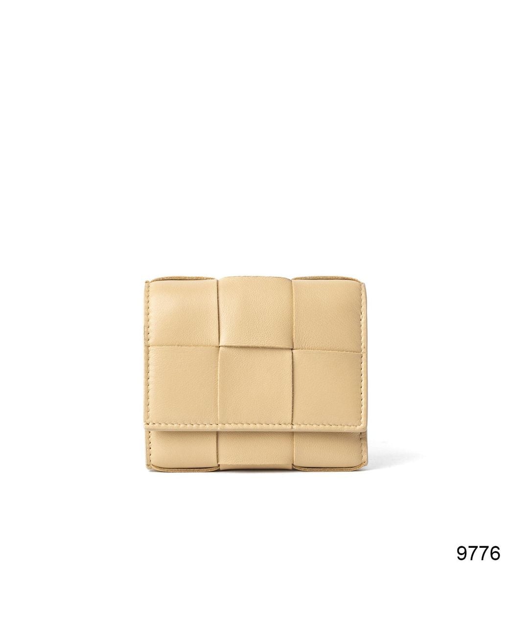 Bottega Veneta Natural Bottega Veneta Quilted Leather Wallet for men