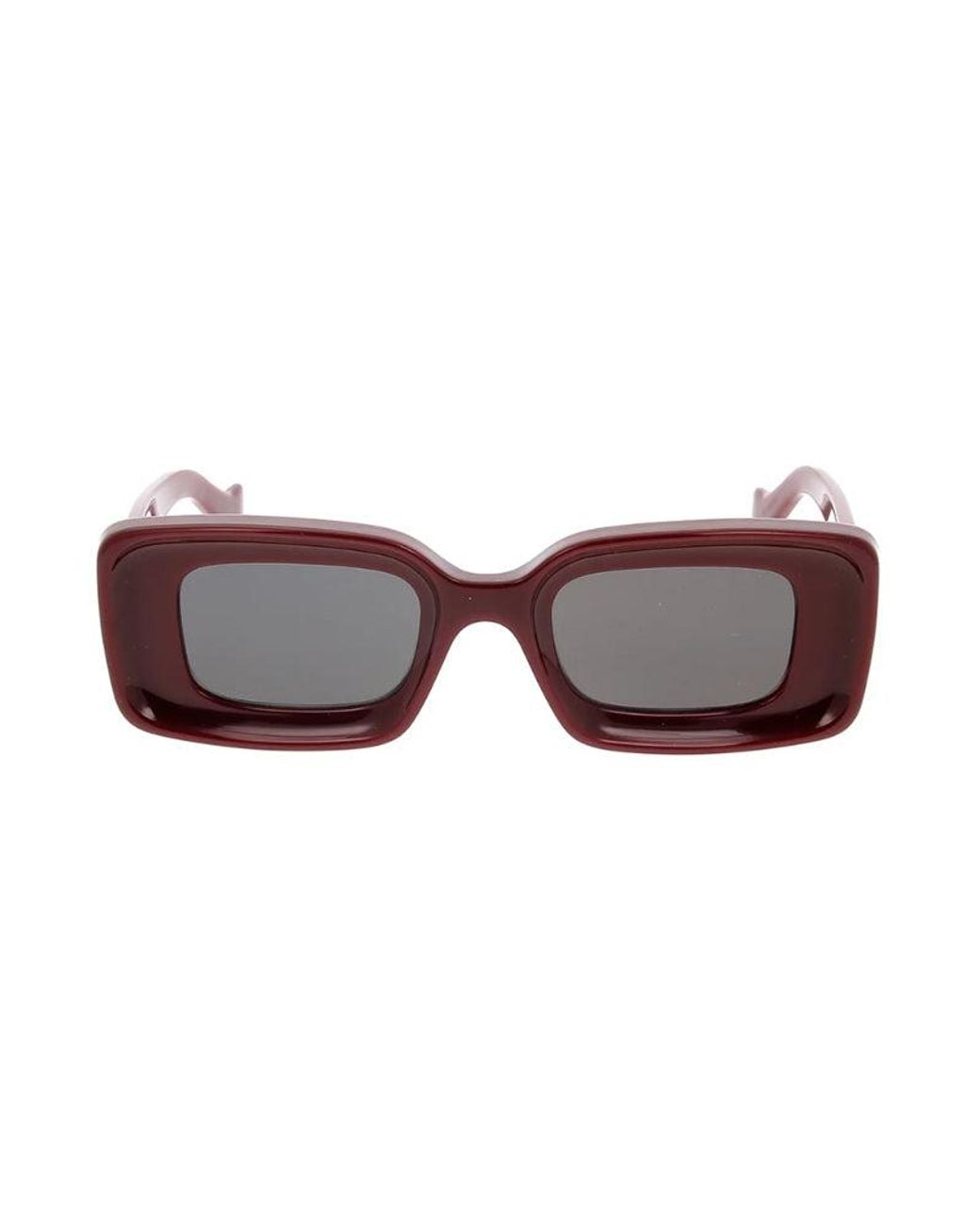 Loewe Brown Sunglasses Rectangle Full Rim, Frame And Lens Lw40102F66A