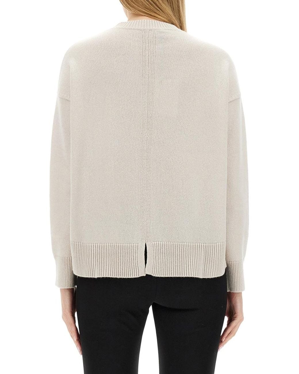 Max Mara White Knit Jumper Venice Wool Jumpers