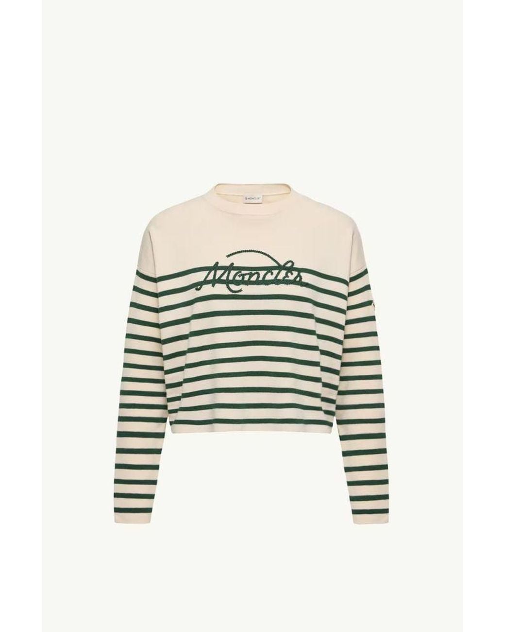 Moncler Multicolor Moncler Sweater — Cream