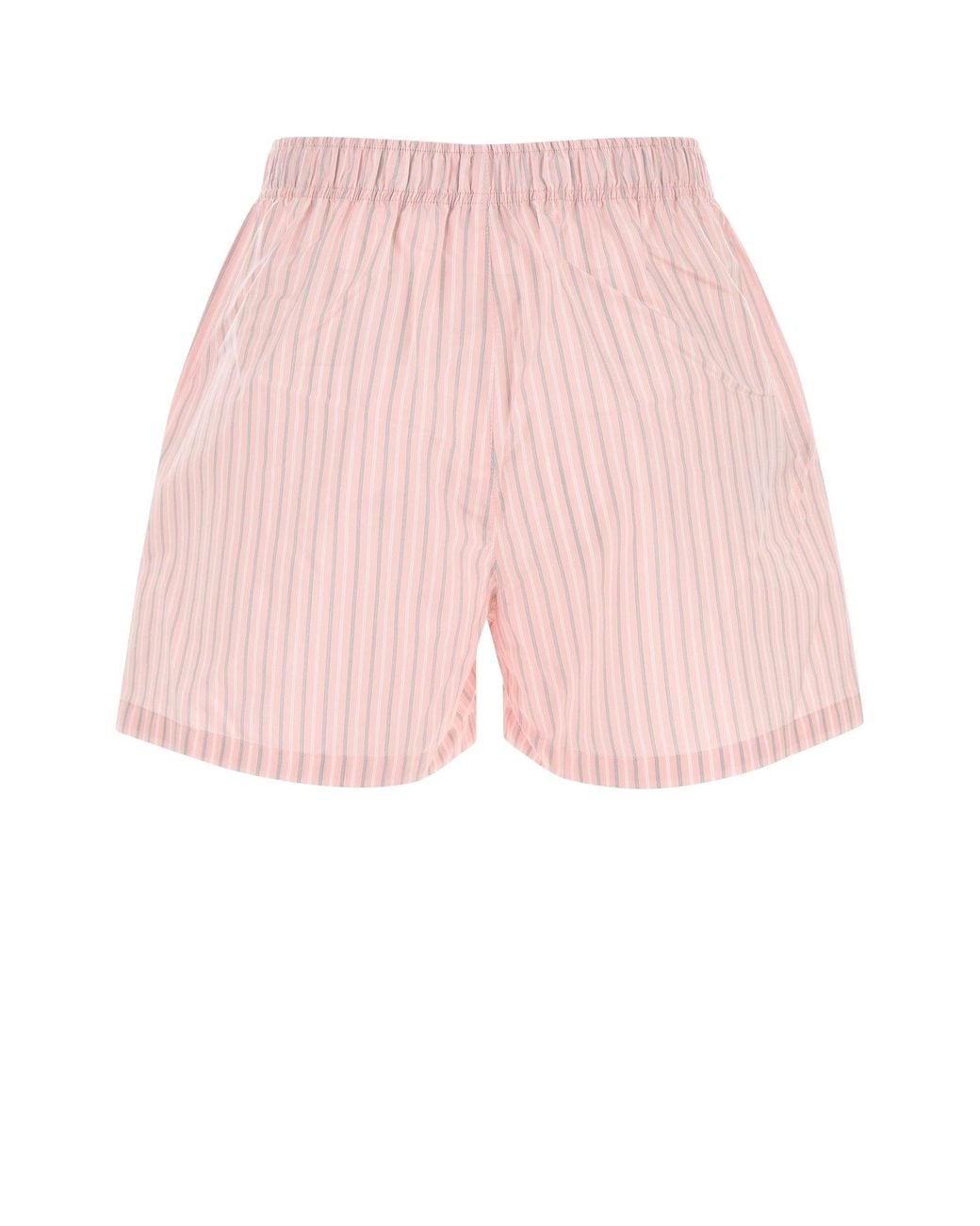 Philosophy Di Lorenzo Serafini Pink Philosophy Di Lorenzo Serafini Striped Cotton Shorts