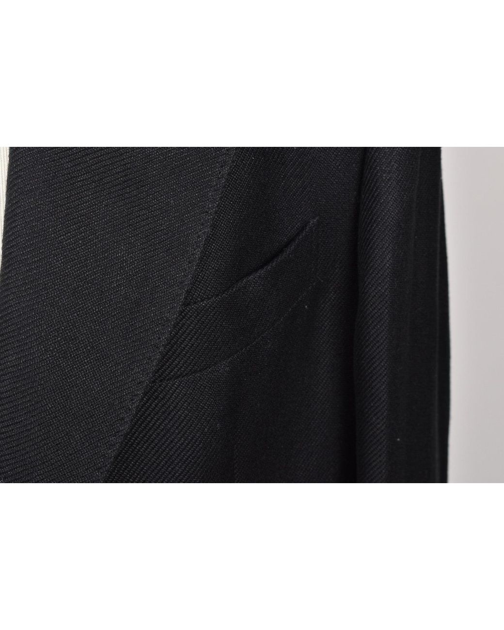 Brunello Cucinelli Black Wool Blend Tailored Blazer for men