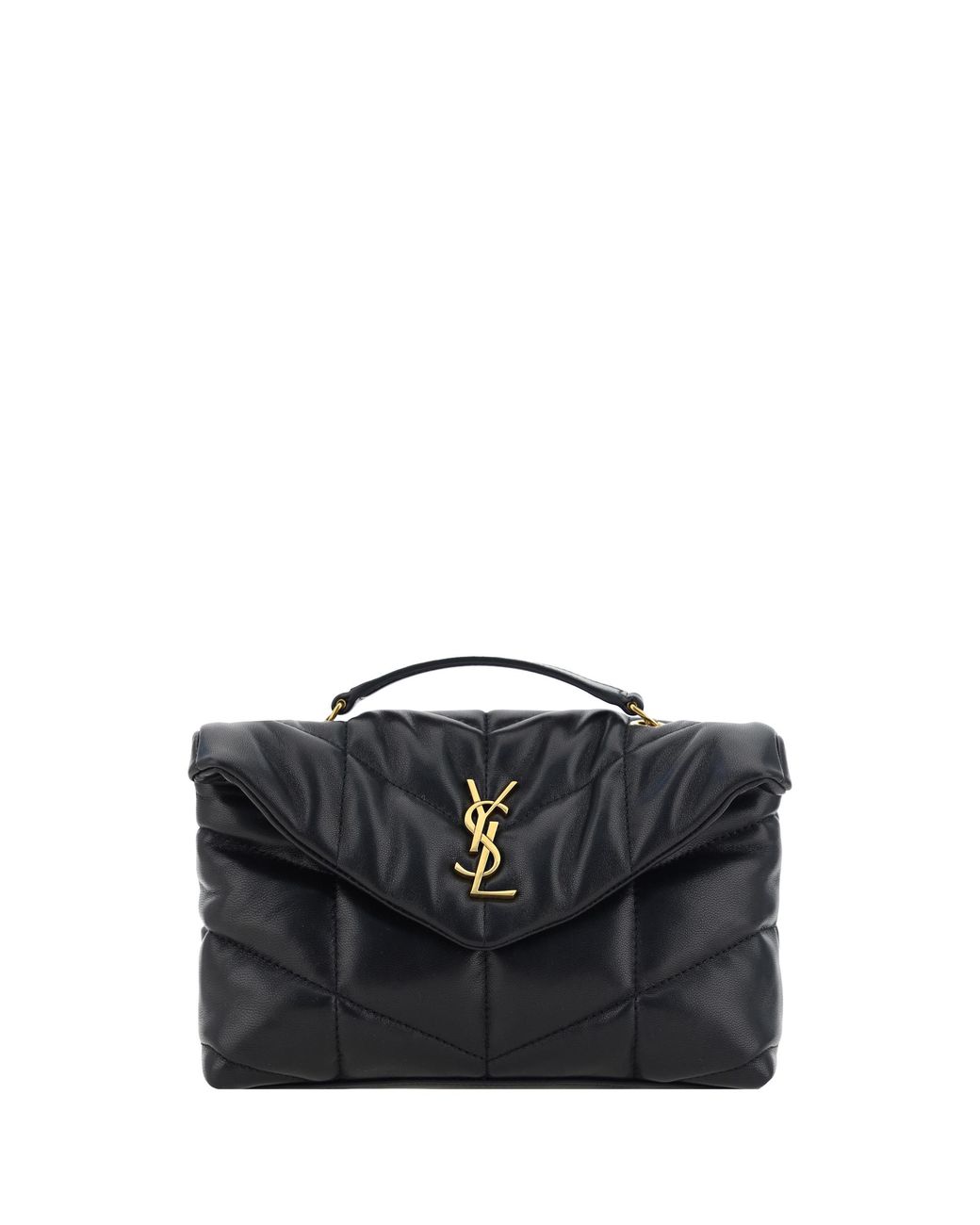Saint Laurent Black Loulou Puffer Toy Mini