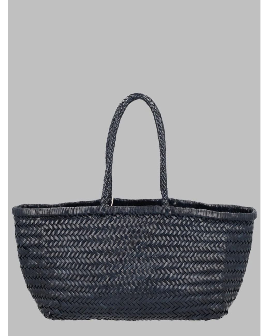 Dragon Diffusion Blue Shoulder Bag Triple Jump Big Leather
