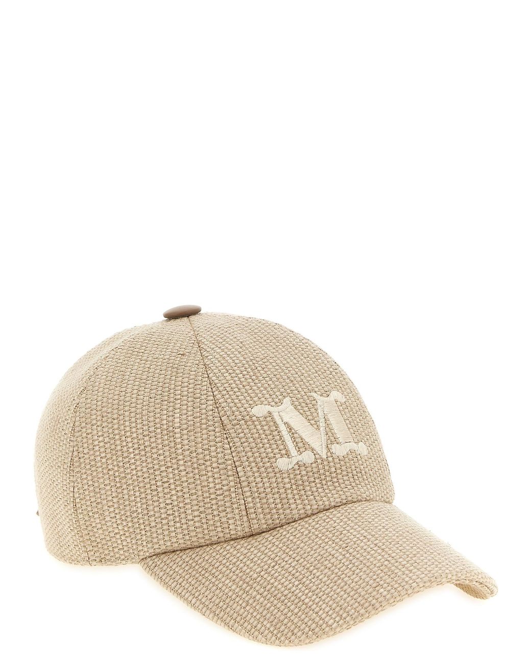 Max Mara Natural Logo Baseball Hat