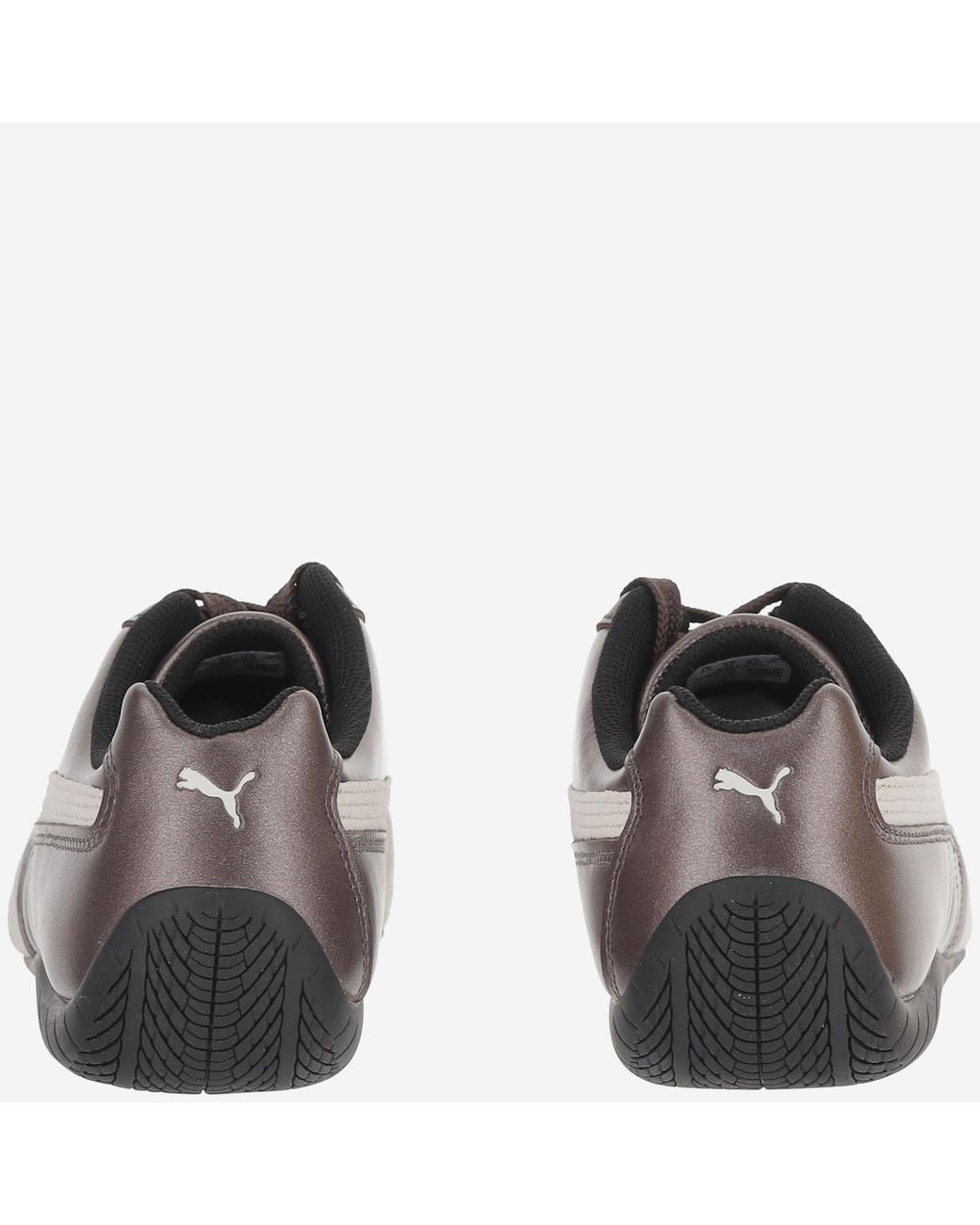 PUMA Brown Sneakers Speedcat Metallic Fabric And Rubber Trainers