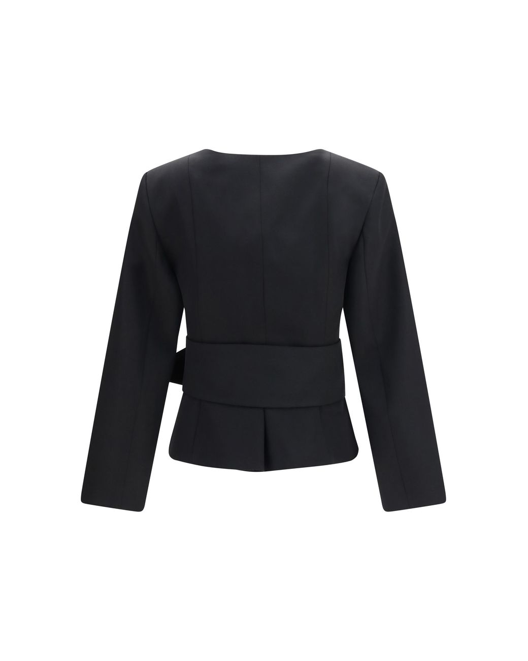 Jacquemus Black Miami Wool Jacket Fleece Ovis Aries