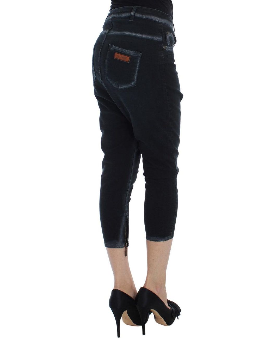 Roberto Cavalli Black Elevated Casual Chic Denim