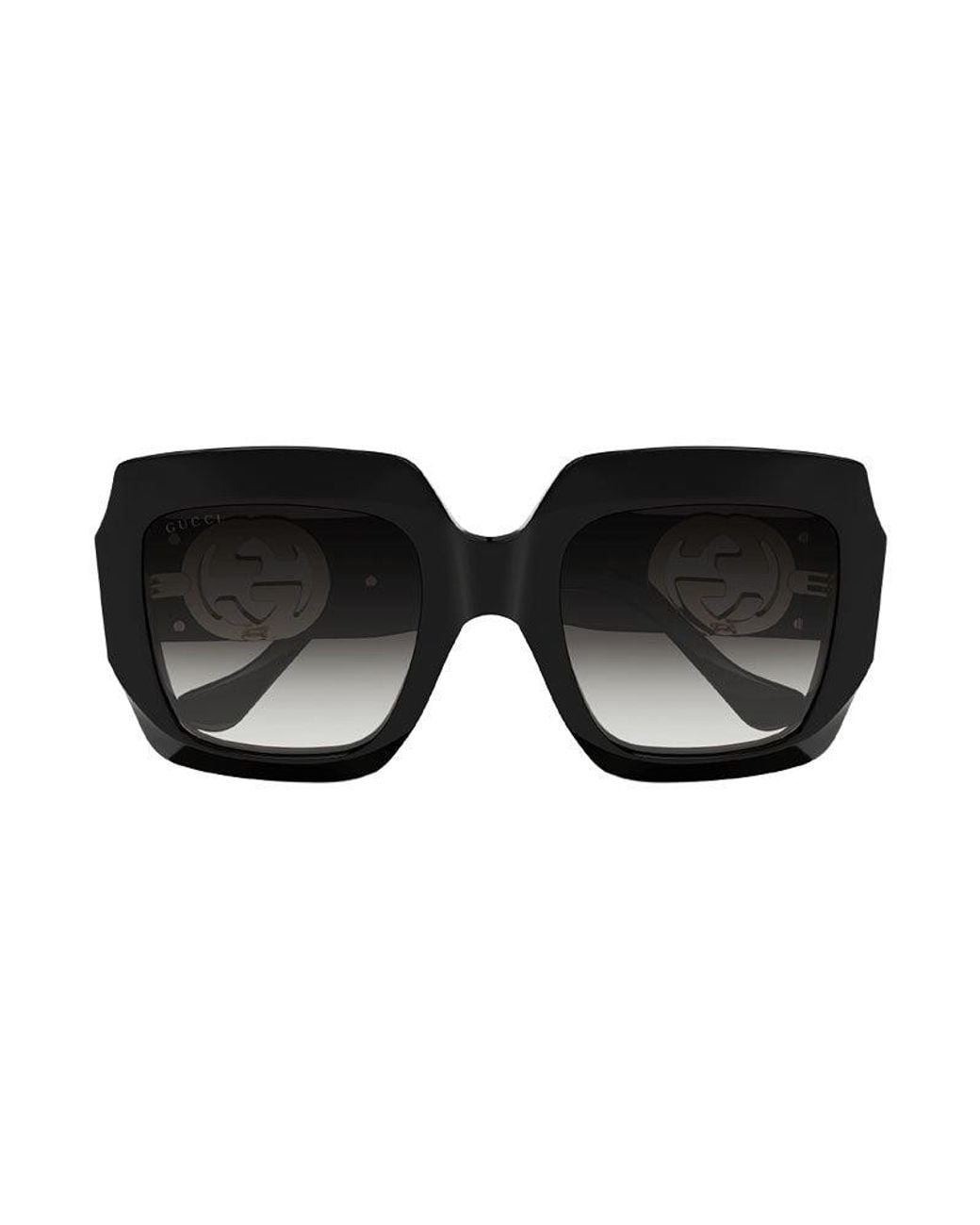 Gucci Black Sunglasses Square Full Rim, Frame And Gradient Lens Gg1022S001
