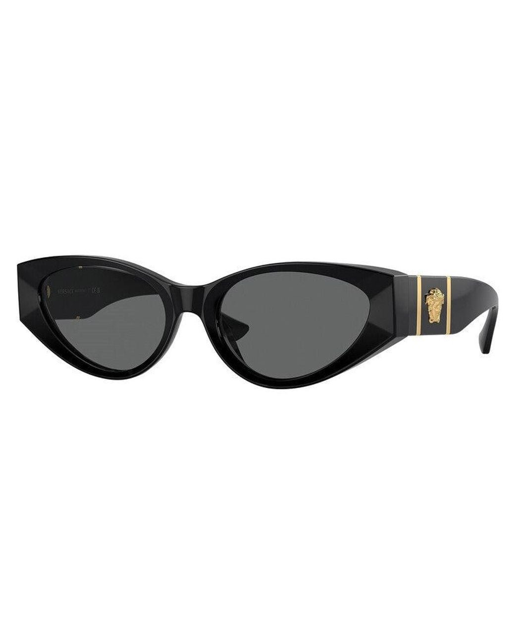 Versace Black Cat Eye Full Rim, With A Frame And Dark Lens