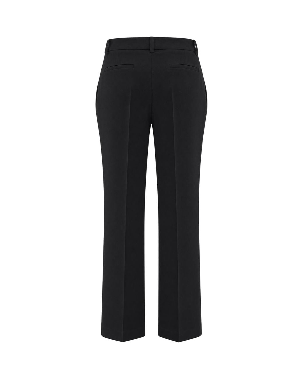 P.A.R.O.S.H. Blue Tailored Straight-Leg Trousers Wool
