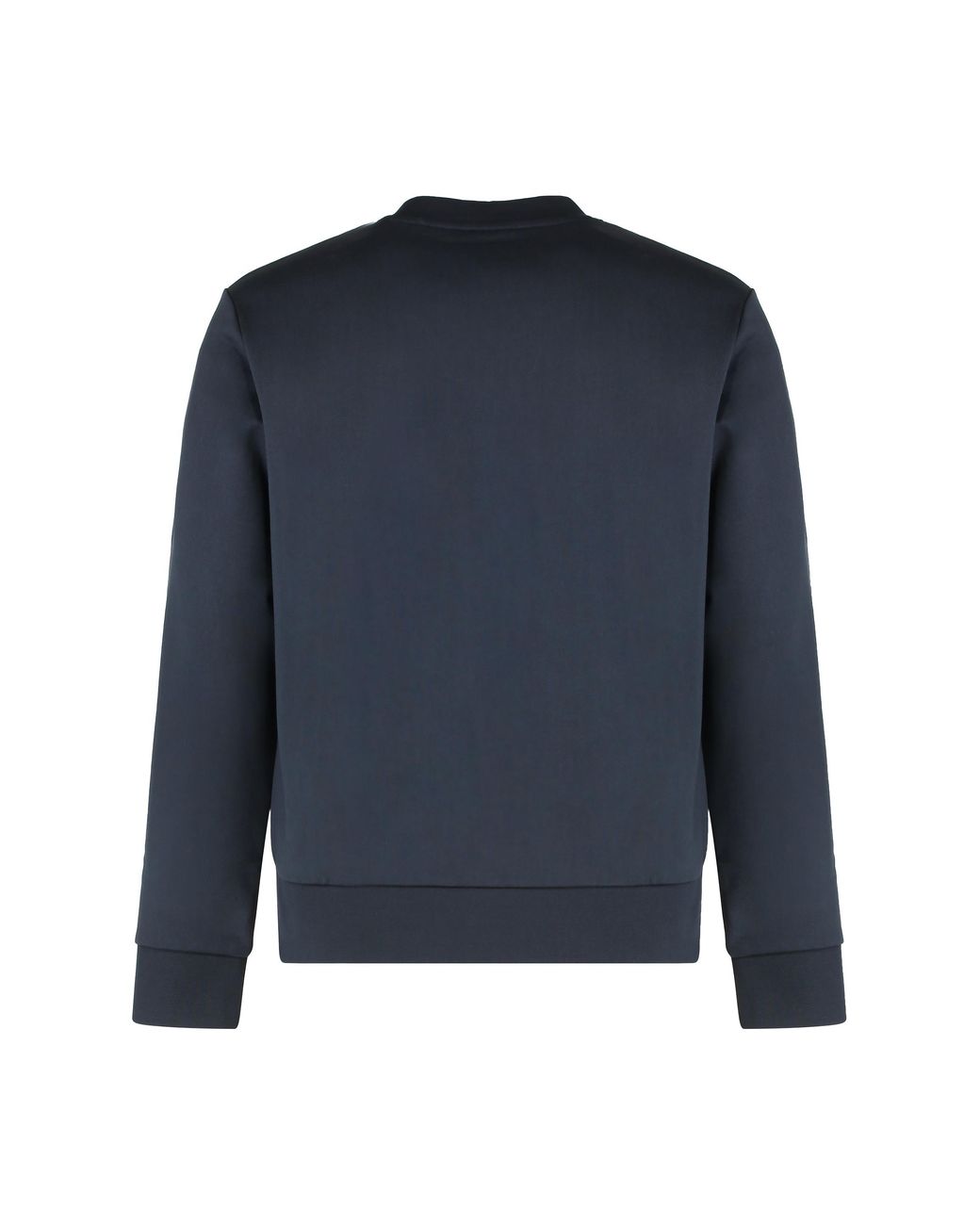 Boss Blue Logo Detail Cotton Sweatshirt Sweatshirts for men