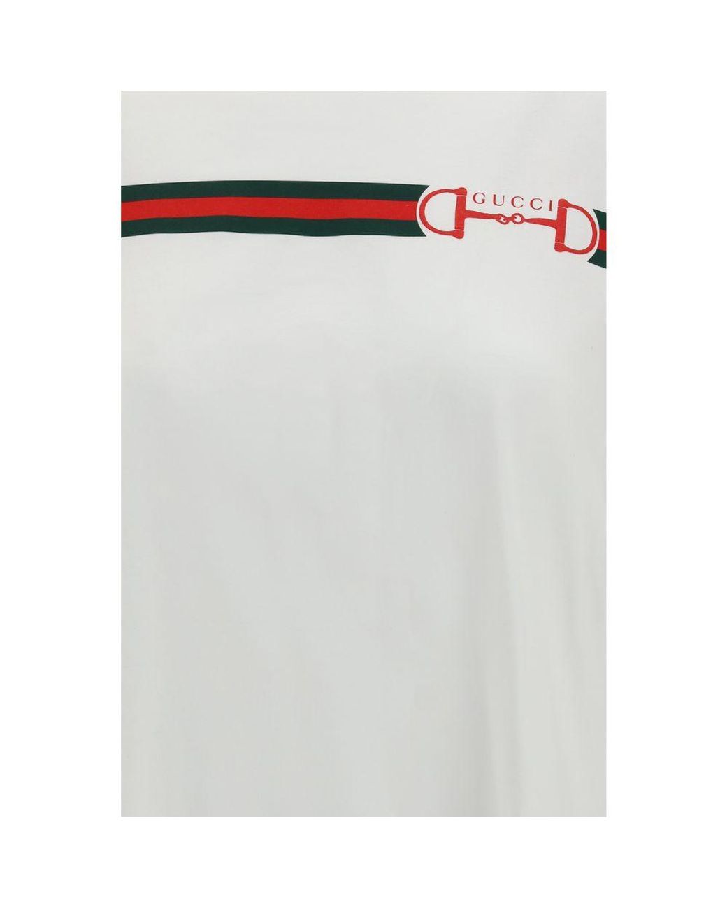 Gucci White Cotton T-Shirt