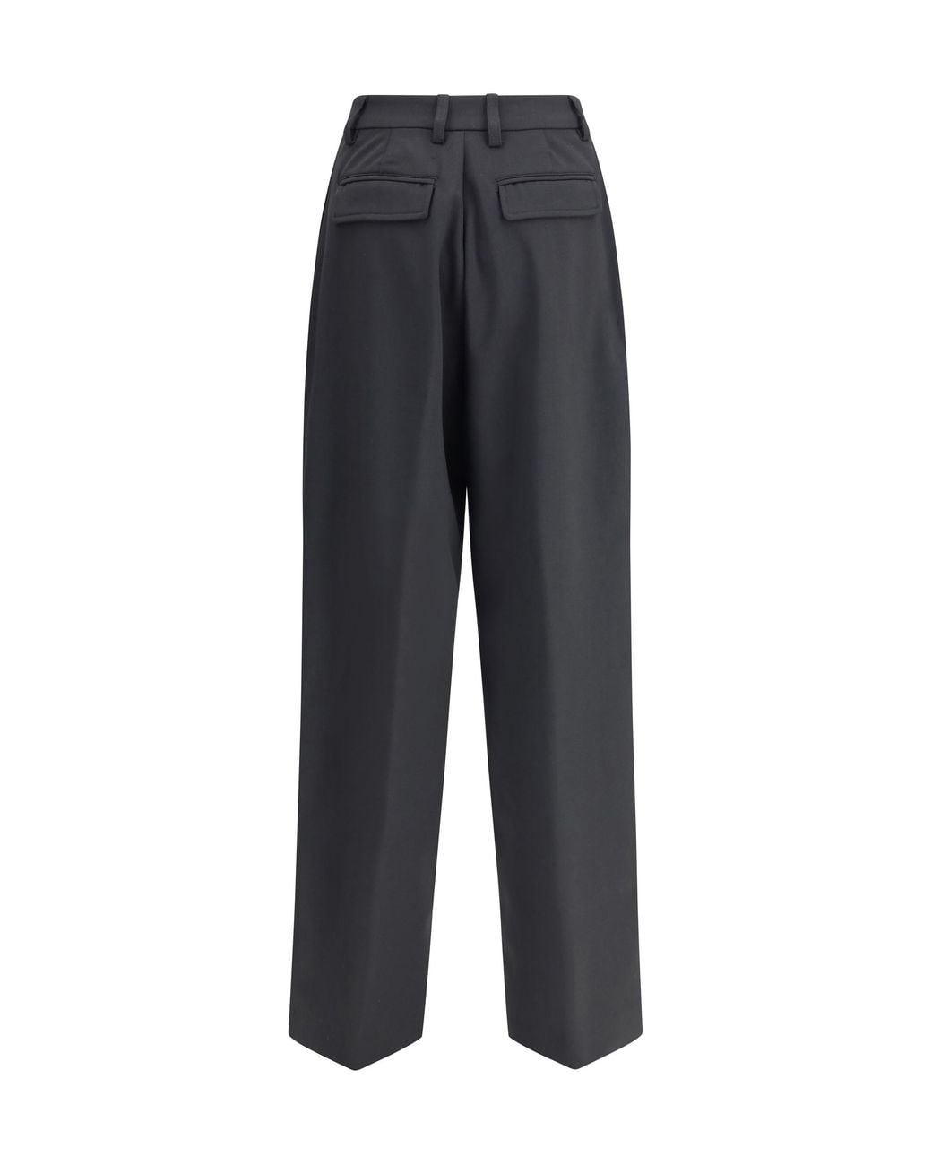 Thelatest Blue Pleated Trousers Polyester