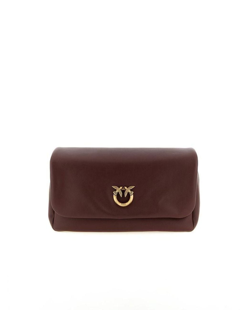 Pinko Brown Crossbody Bag Lamb Leather Crossbody-Bags