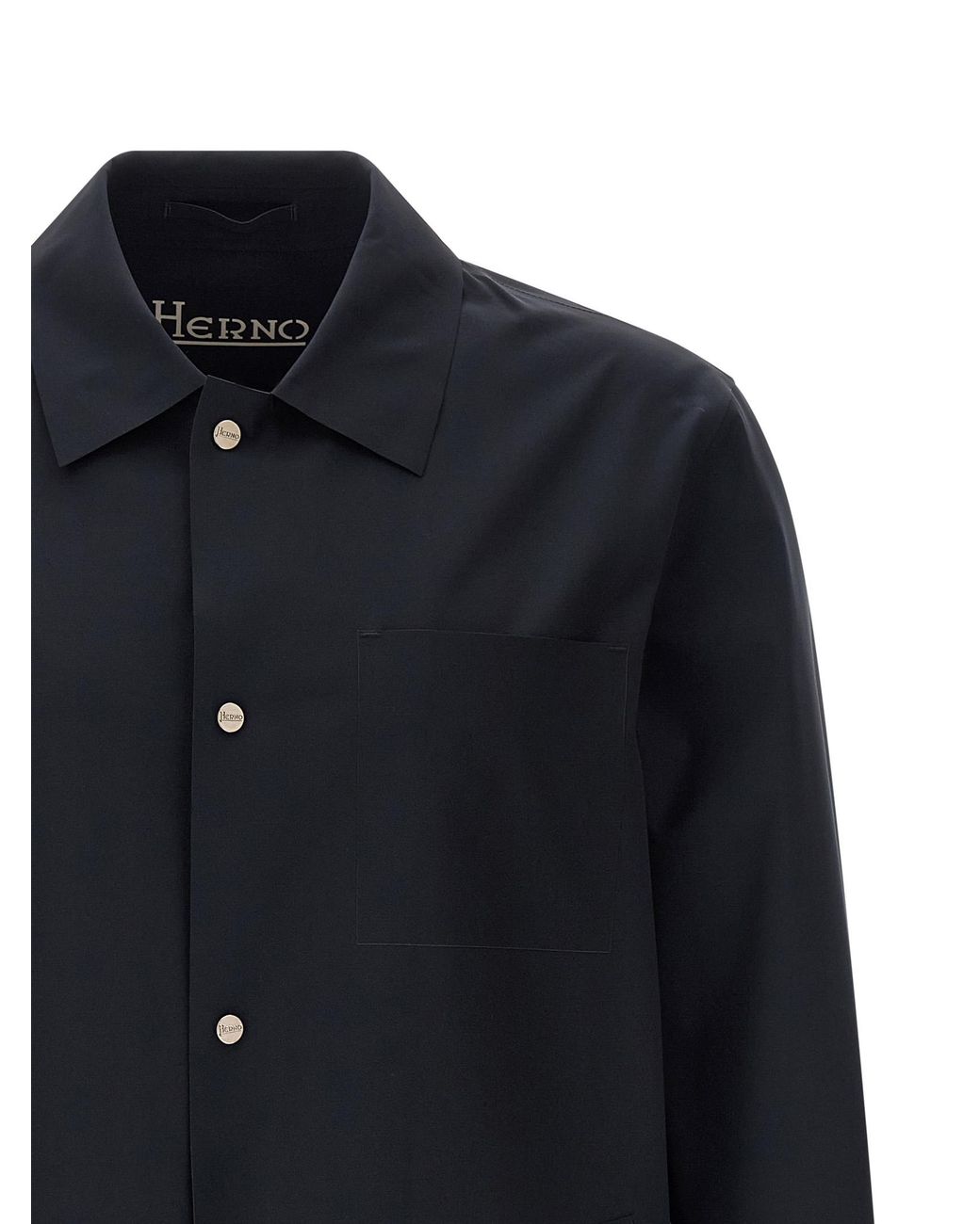 Herno Blue Polyamide Shell Jacket for men