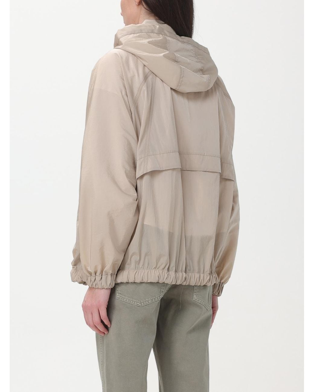 Brunello Cucinelli Natural Light Hooded Jacket