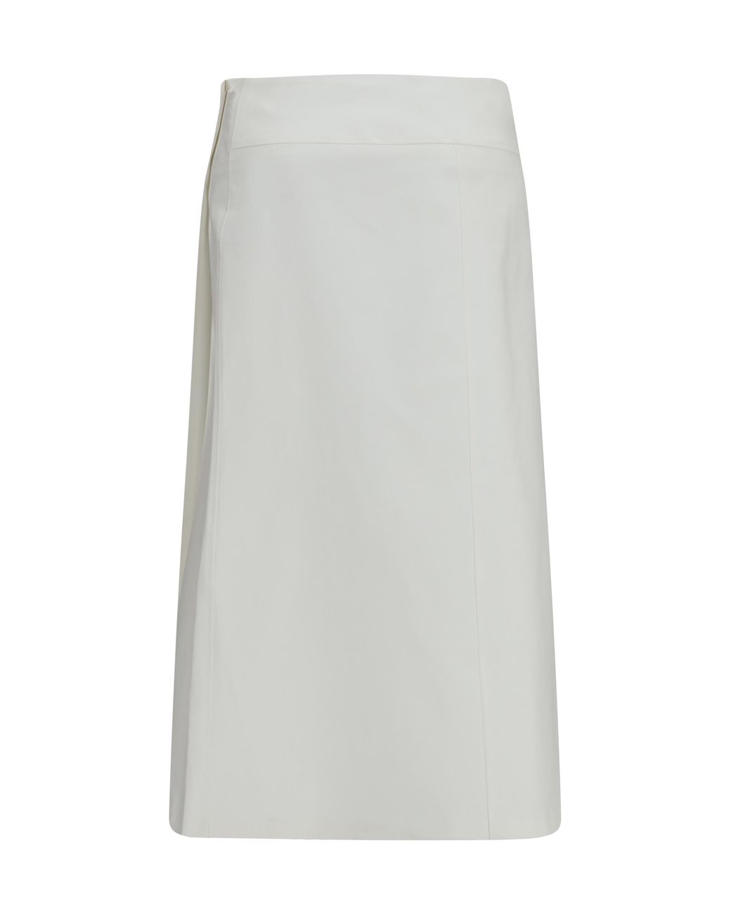 Rier White Bonded Cotton Skirt Wr