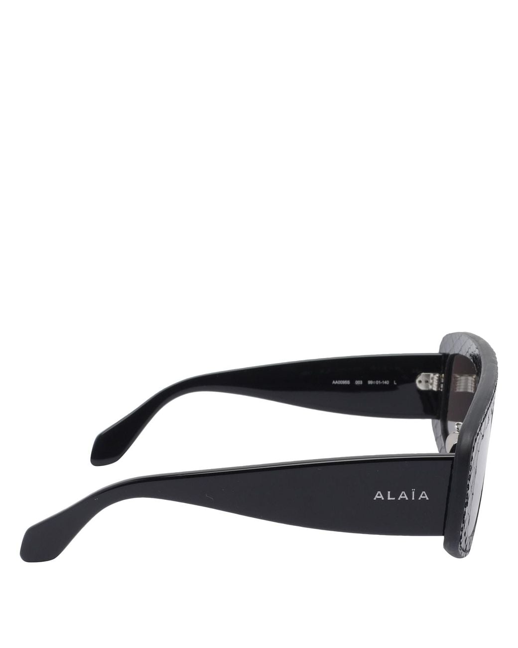 Alaïa Gray Logo Sunglasses