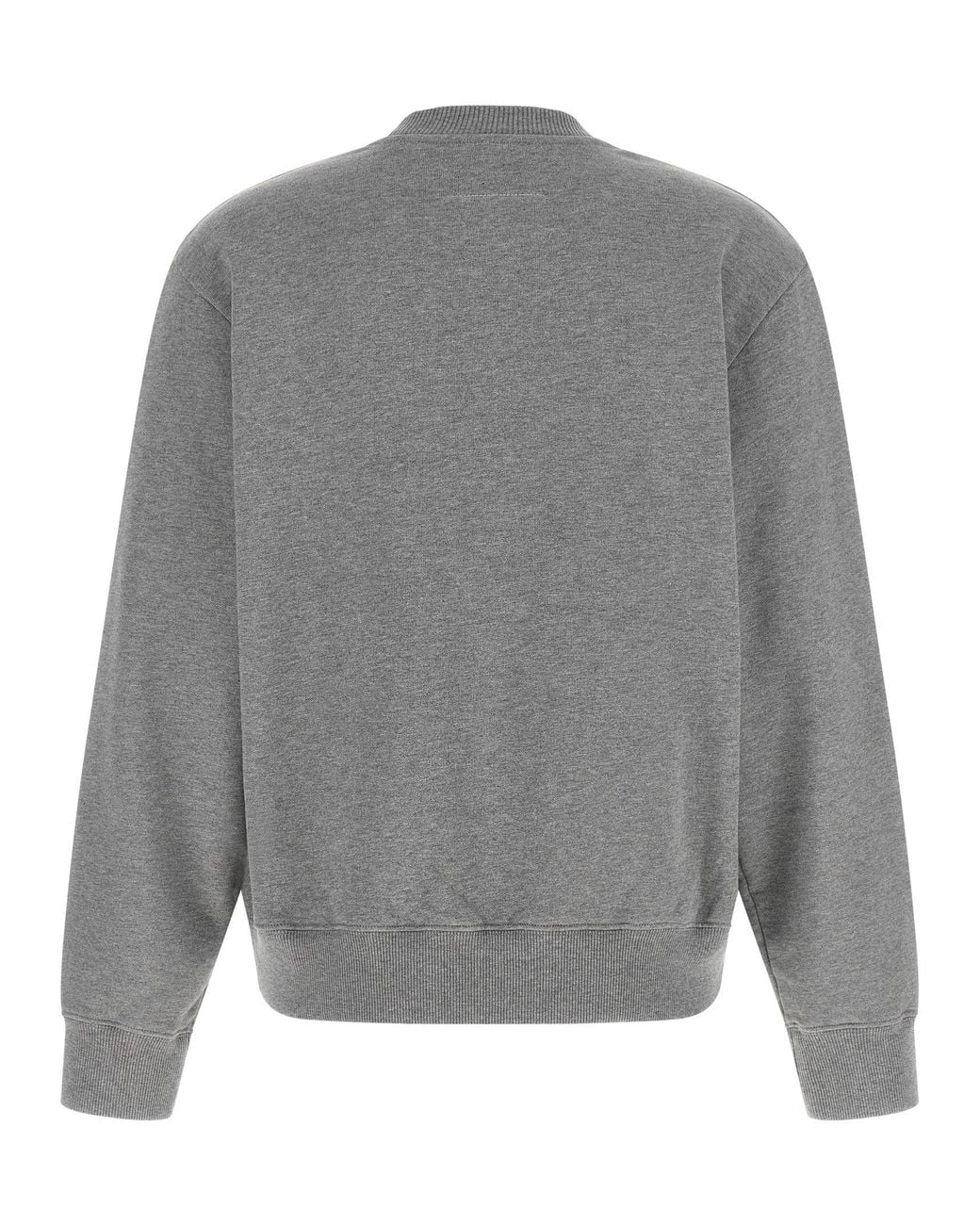 MM6 by Maison Margiela Gray Logo Print Sweatshirt