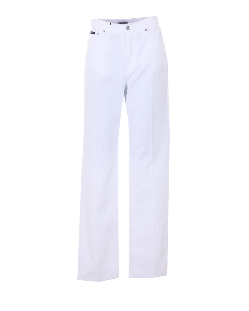 Dolce & Gabbana White Trousers Cotton