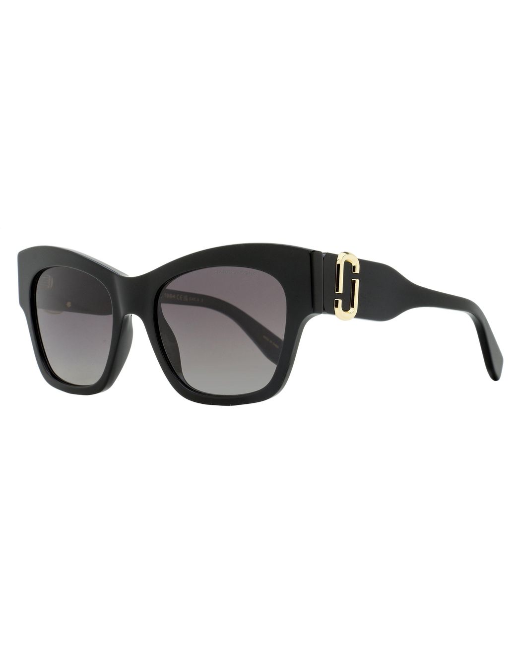 Marc Jacobs Black Polarized Sunglasses 762-S 807Wj 54Mm Plastic (Acetate)