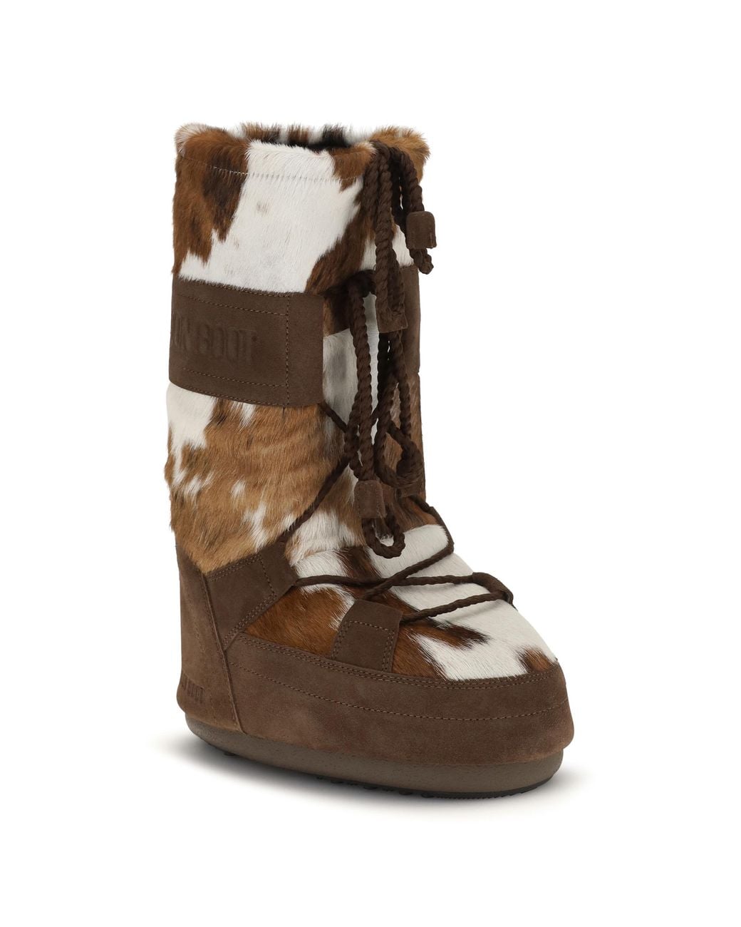 Moon Boot Brown Boots Icon Archive Pony-Hair-Cocoa Upper: Suede