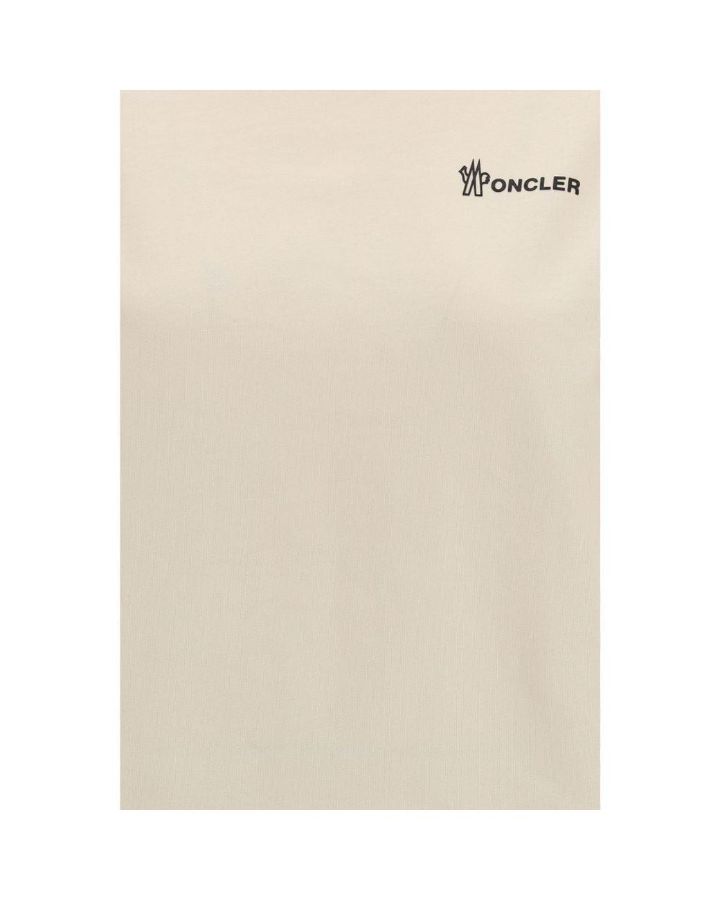 Moncler Natural Beige Cotton Sportswear