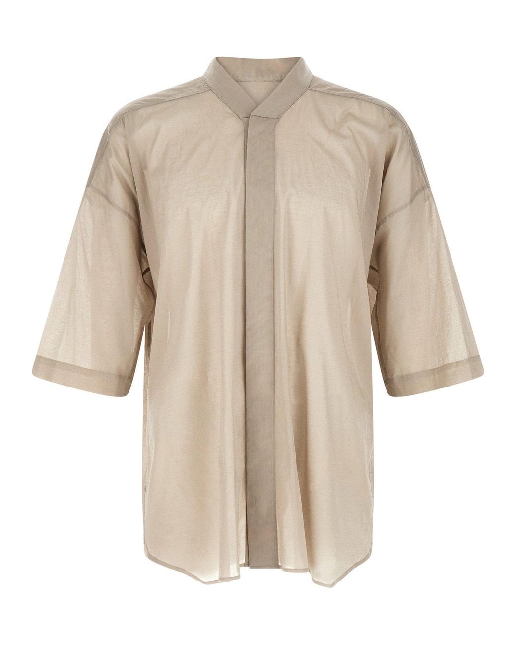 Rick Owens Natural Jumbo Faun Shirt
