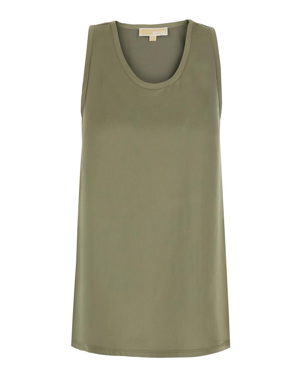 MICHAEL Michael Kors Green Sleeveless Top Polyester Tops