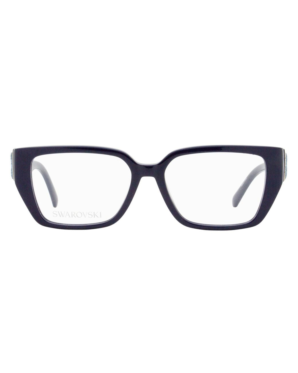 Swarovski Black Lattice Crystal Eyeglasses Sk5446 090 54Mm Plastic (Acetate)