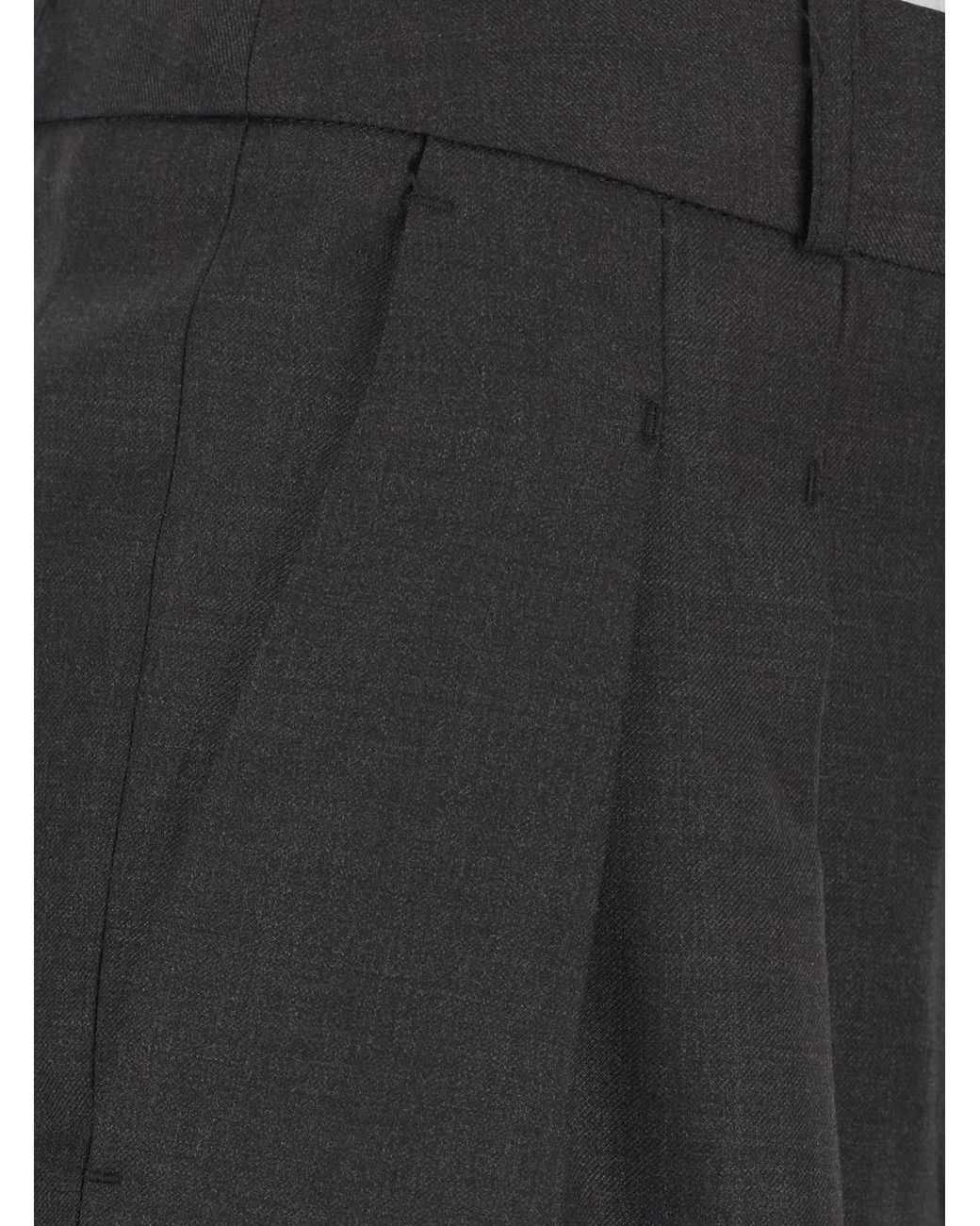 Loulou de Saison Black Loulou De Saison Virgin Wool Trousers