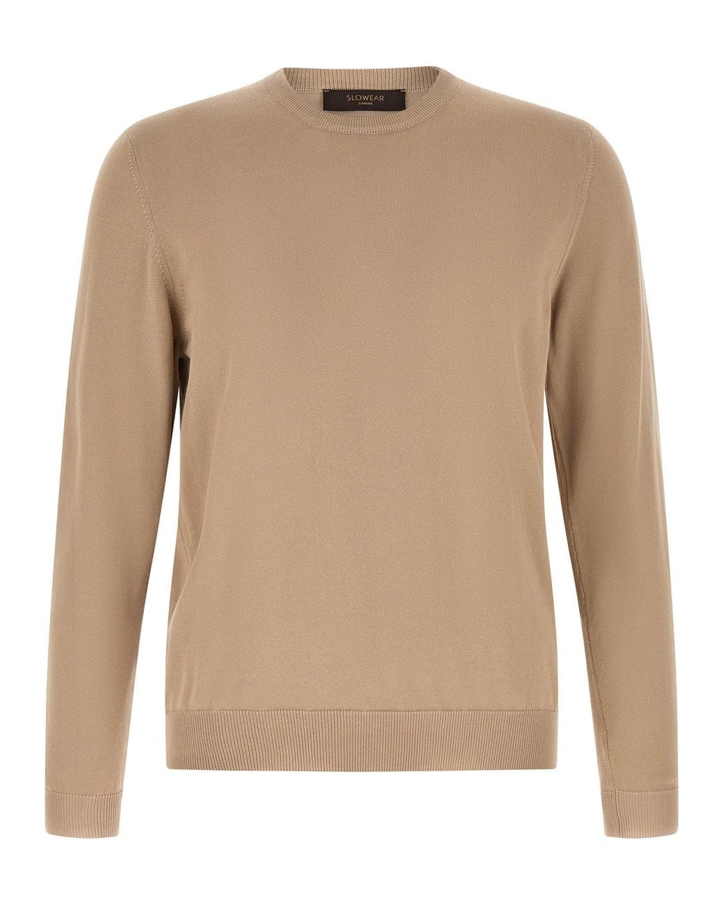 Zanone Natural Cotton Crew-Neck Sweater for men