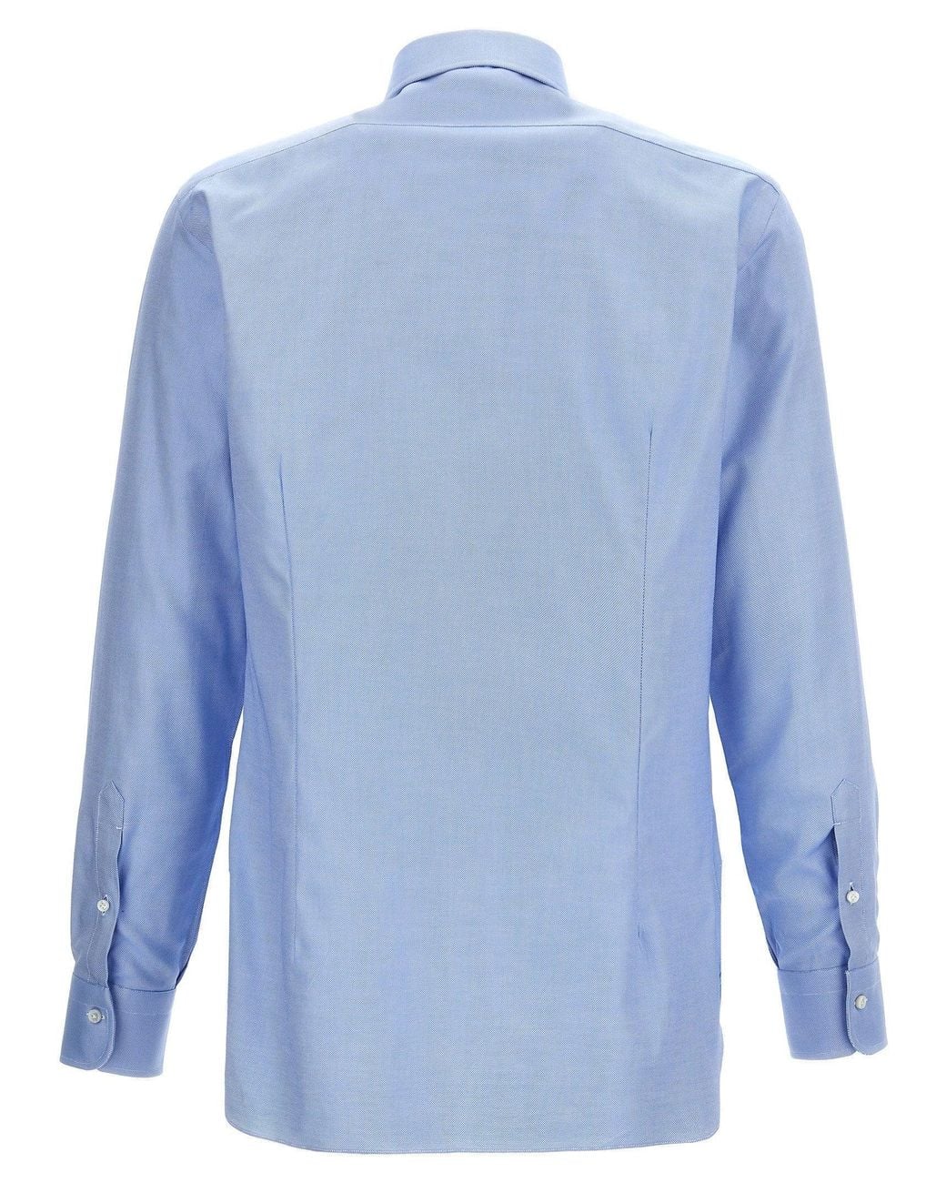 Barba Napoli Blue Cotton Shirt