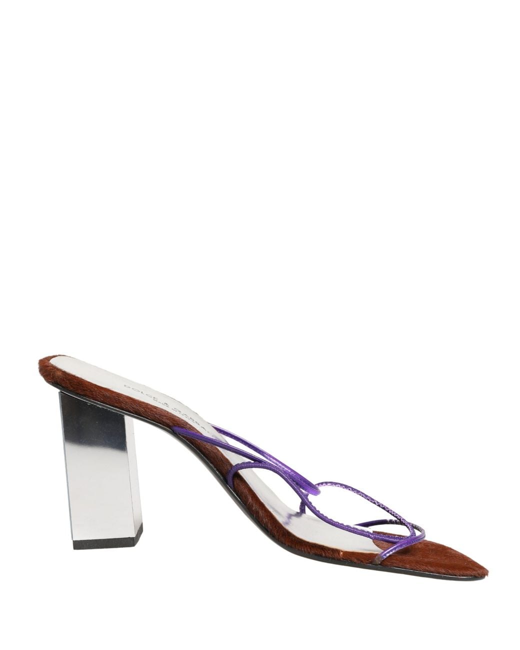 Dolce & Gabbana Black Block Heels Slip On Sandals Shoes Leather
