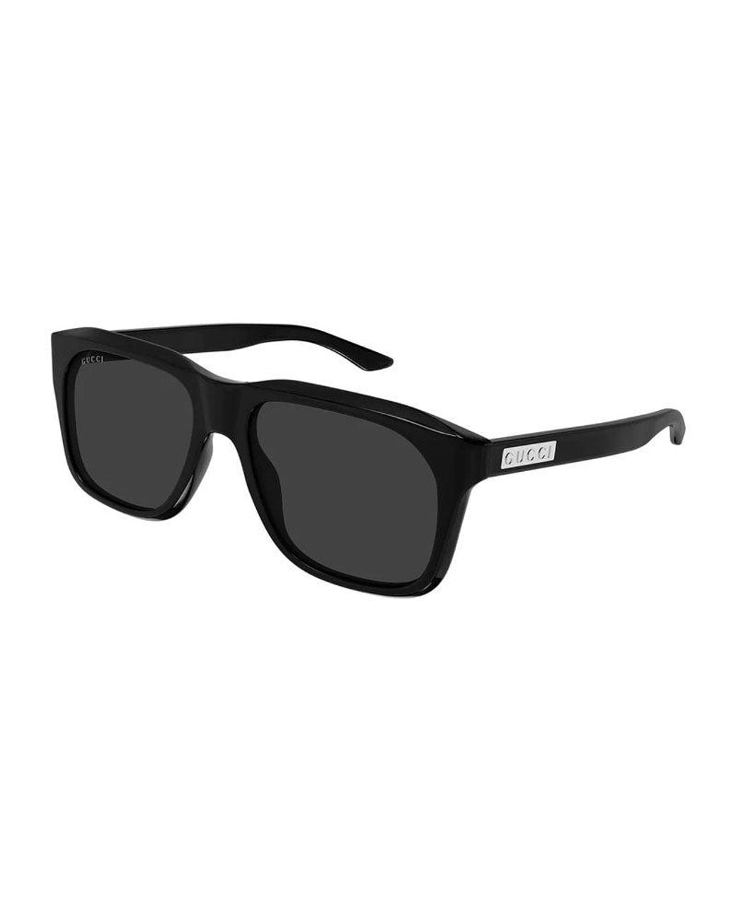 Gucci Black Sunglasses Square Full Rim, Frame And Lens Gg2077S001 for men