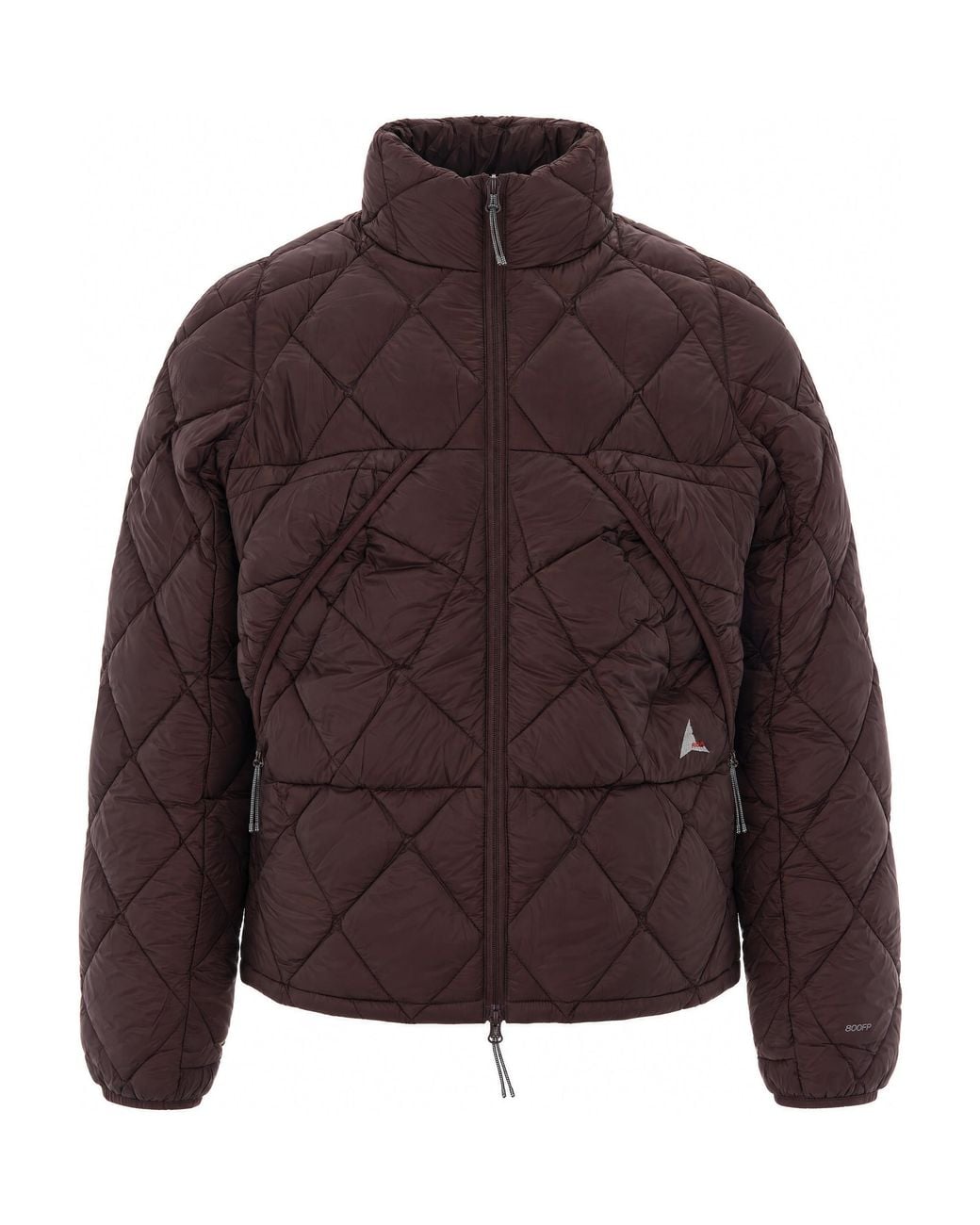Roa Brown Hooded Down Jacket Nuna 800 Padded for men