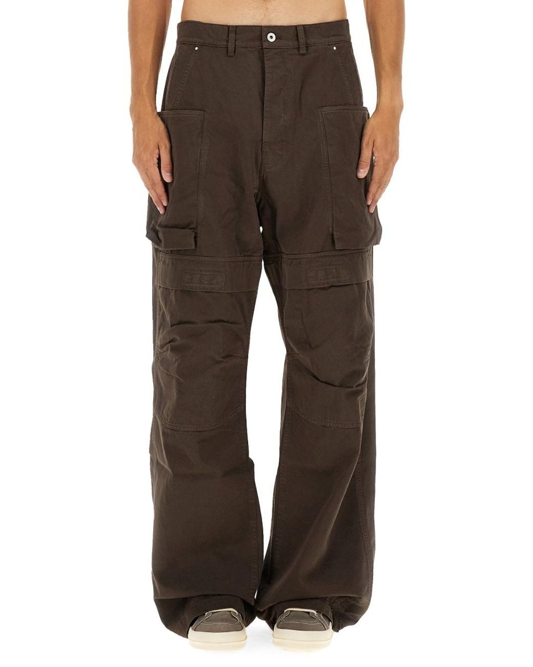 Rick Owens Brown Rick Owens Drkshdw Cotton Cargo Pants for men