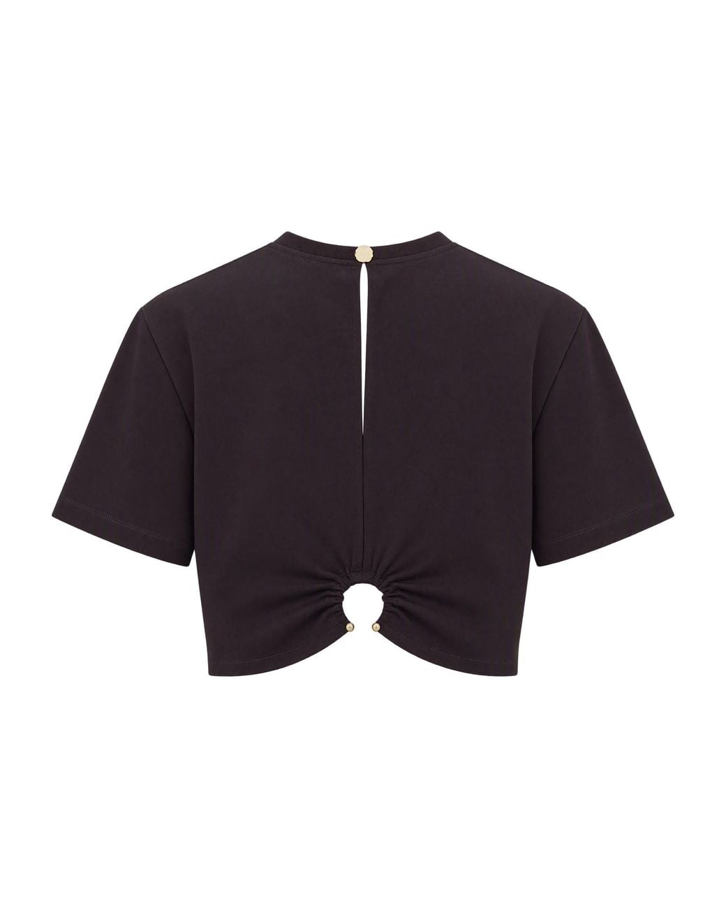 Sessun Blue Cropped Short-Sleeve Top Mocambo Murza