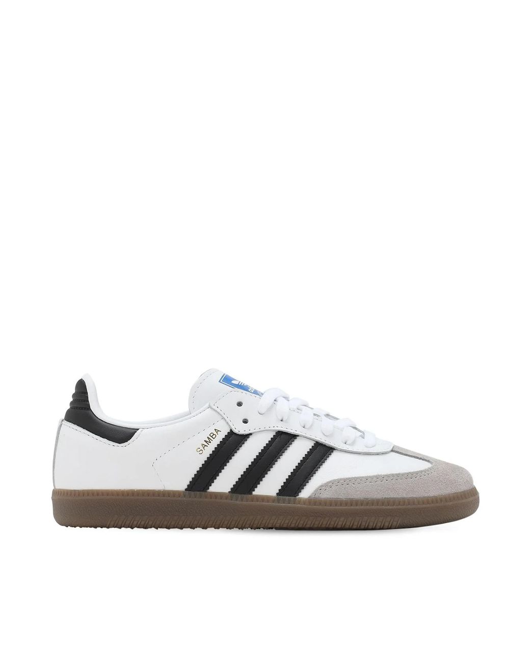 Adidas White Sneakers Samba Og Leather--Granite Trainers