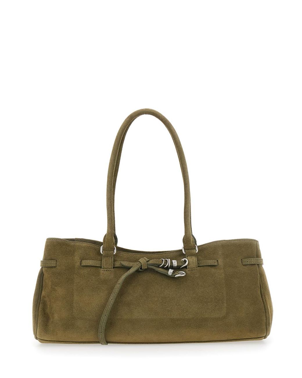 MARGE SHERWOOD Green Shoulder Bag Soft Grandma Leather Cow