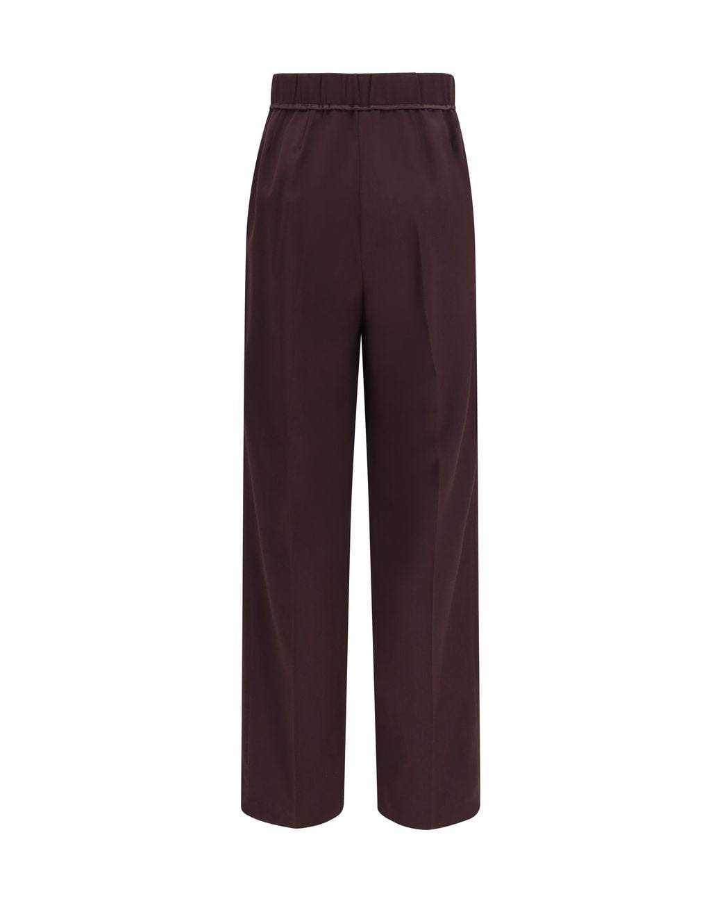 Forte_forte Purple High Waisted Grain De Poudre Pants Trousers