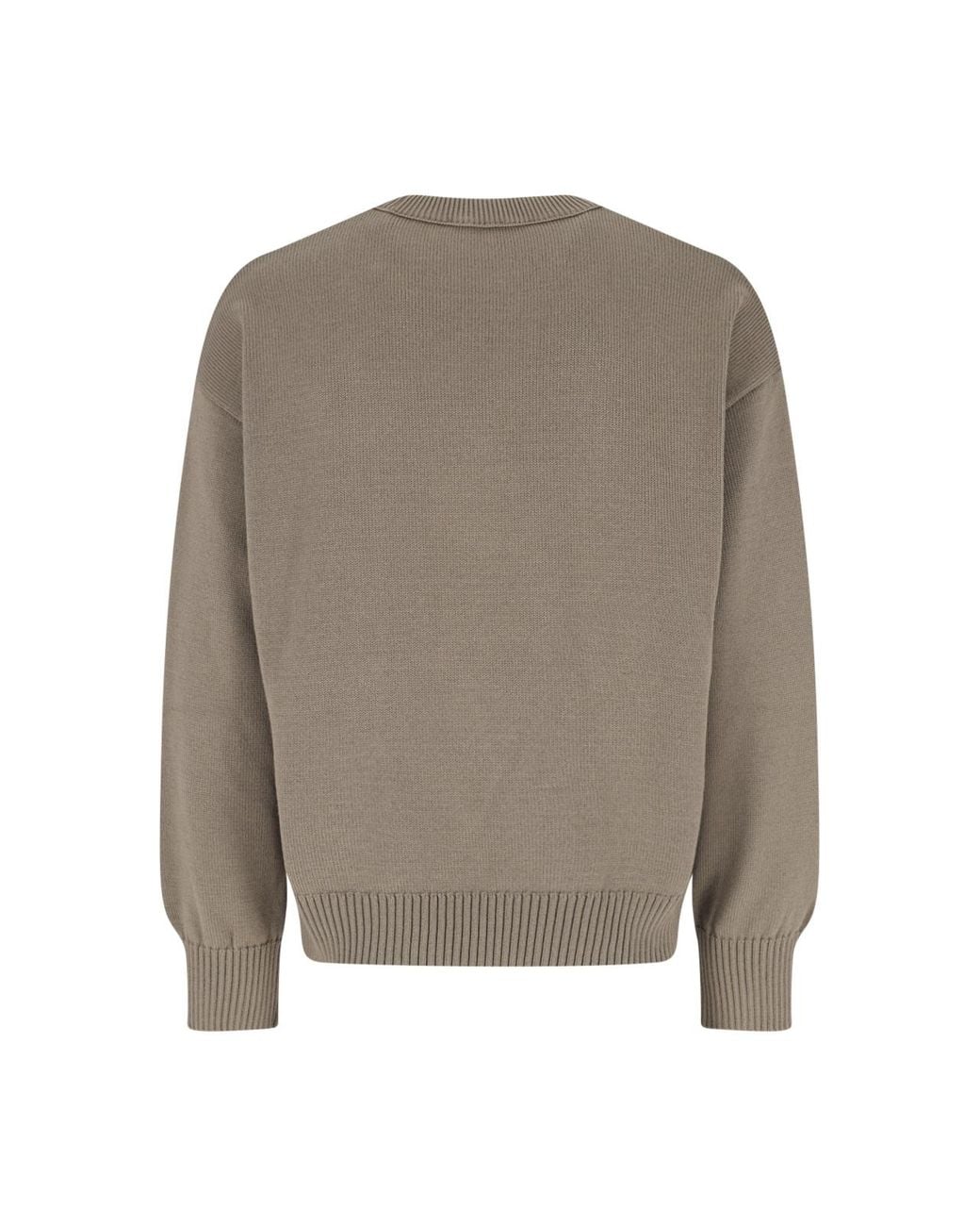 AMI Gray Ami Sweaters Cotton for men