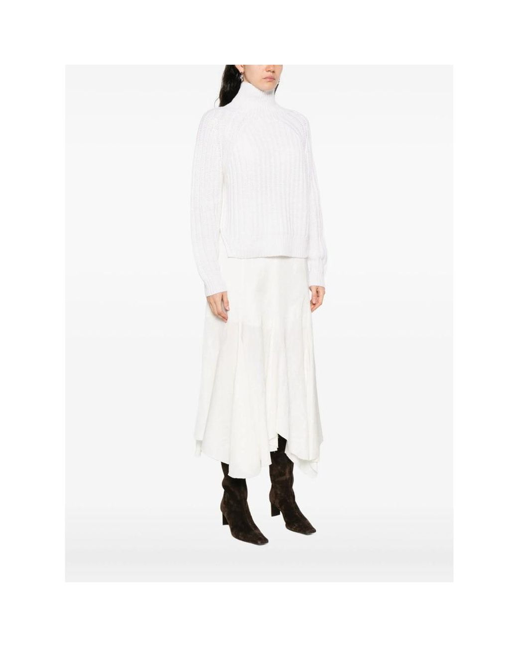 Allude White Sweater