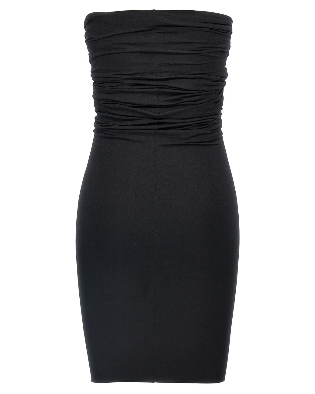 Rick Owens Black Off-The-Shoulder 'Prong' Mini Dress